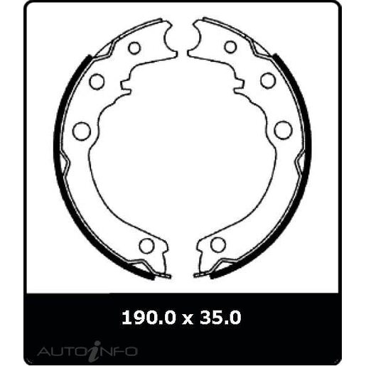 Protex Parking Brake Shoe - N3138