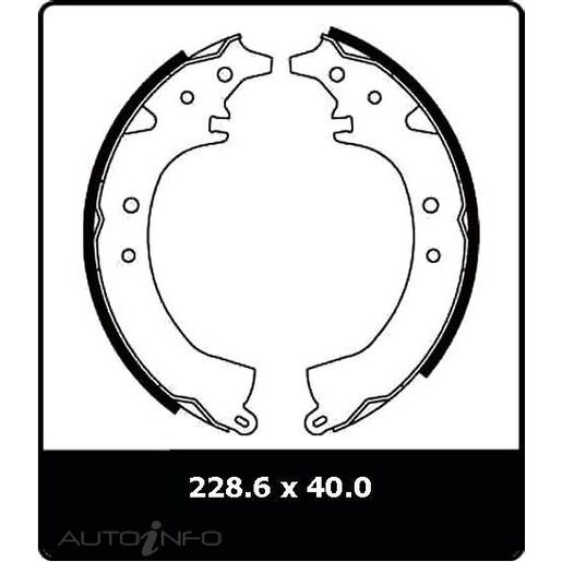 Protex Brake Shoes - Rear - N1646