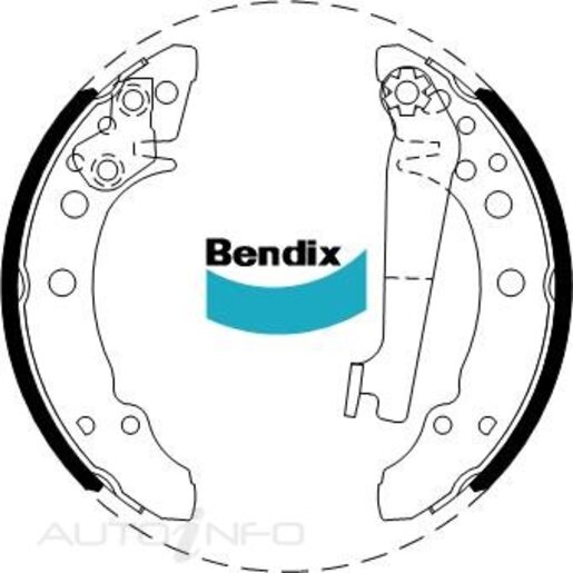 Bendix Rear Brake Shoes - BS1707