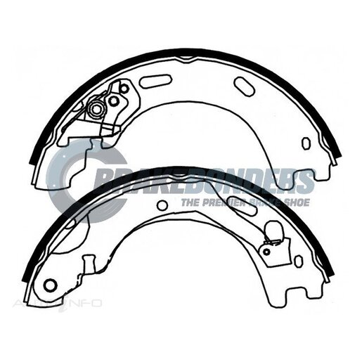 Brake Bonders Parking Brake Shoe - N1924