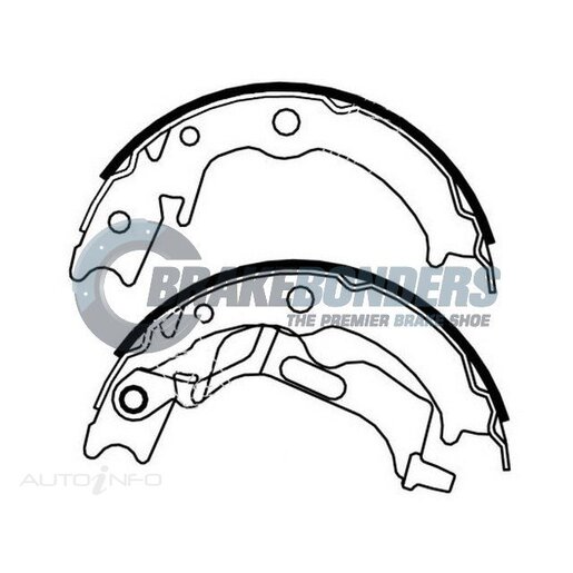 Brake Bonders Parking Brake Shoe - N1932