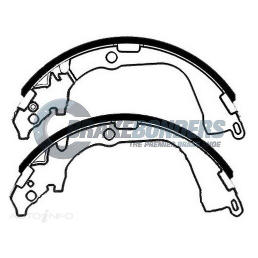 Brake Bonders Rear Brake Shoes - N1933