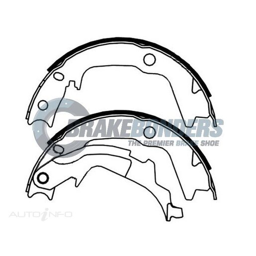 Brake Bonders Parking Brake Shoe - N1936