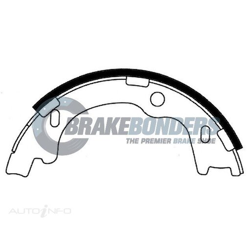 Brake Bonders Parking Brake Shoe - N1940