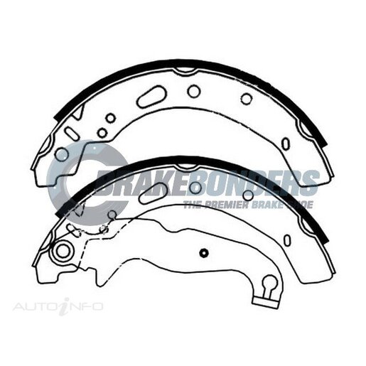 Brake Bonders Rear Brake Shoes - N1942