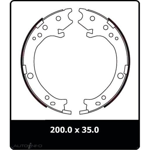 Protex Parking Brake Shoe - N3275