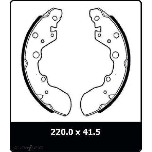 Protex Brake Shoes - Rear - N3092