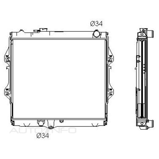 Protex Radiator - RADT123