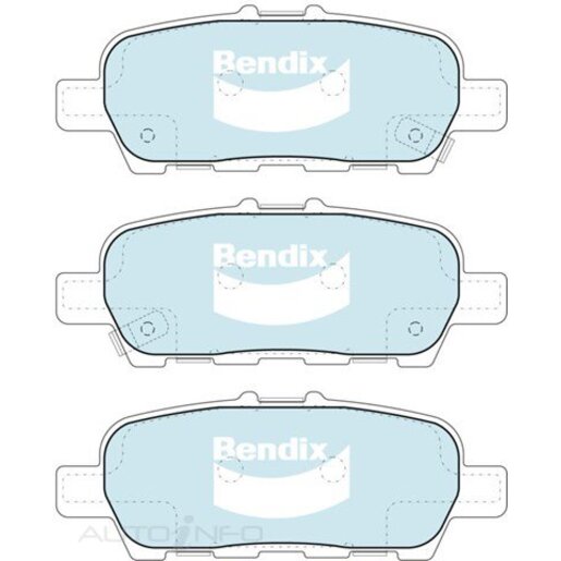 Bendix Ceramic Rear Brake Pads - DB2340-GCT