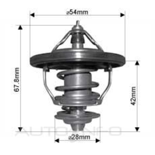 Dayco Thermostat 57.5mm Dia 82C Boxed - DT131A