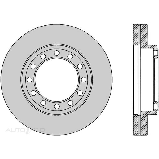 Protex Disc Rotor - Front - CDR1012