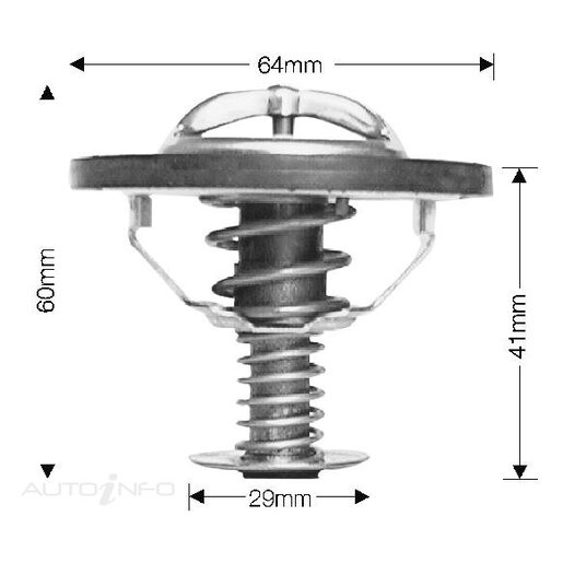 Dayco Thermostat 60mm Dia 77C Boxed - DT60E