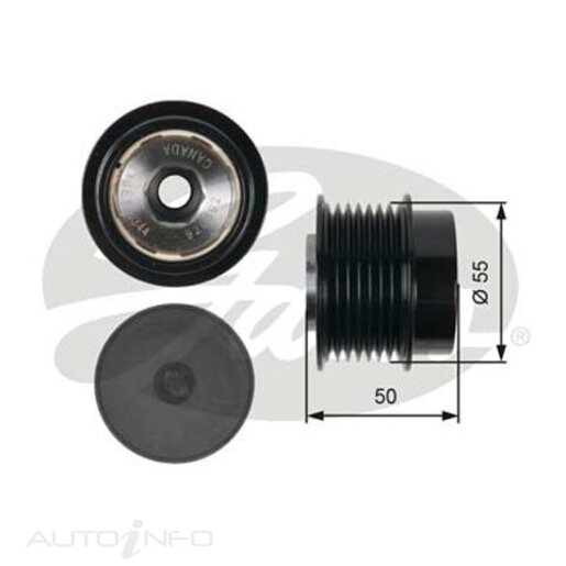 Gates Alternator Overrunning/Clutch Pulley - OAP7017