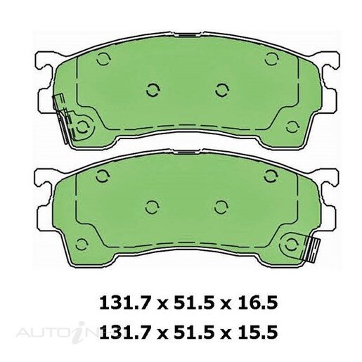 Masterpart Front Brake Pads - DB1362MP