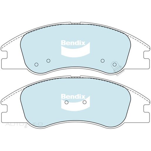 Bendix Ceramic Front Brake Pads - DB1727-GCT