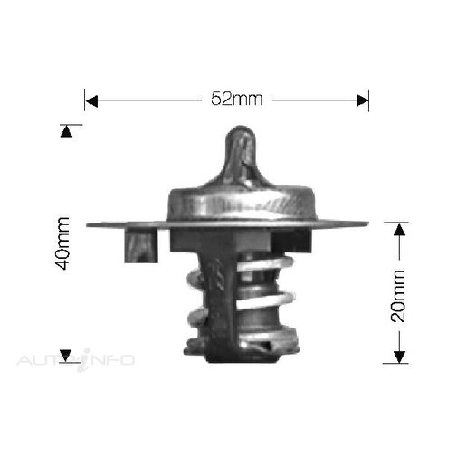 Dayco Thermostat 52mm Dia 82C Boxed - DT27A