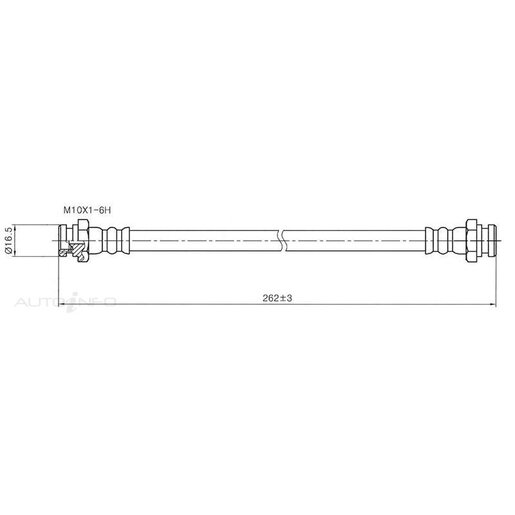 Protex Hydraulic Hose - Front - H1152