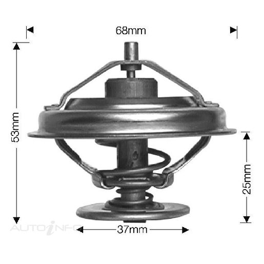 Dayco Thermostat 66.5mm Dia 82C Boxed - DT35A