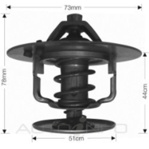 Dayco Thermostat 78mm Dia 82C Boxed - DT102A