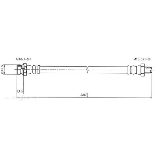 Protex Hydraulic Hose - Front - H1233