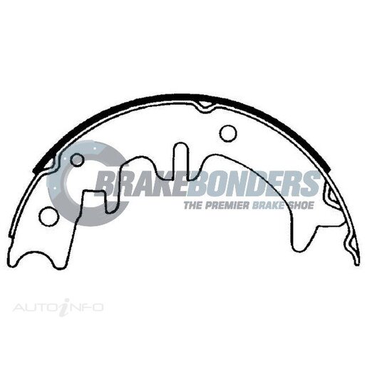 Brake Bonders Parking Brake Shoe - N1752