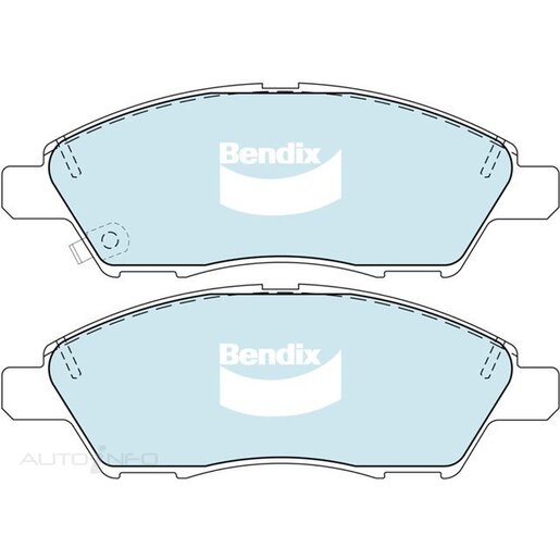 Bendix Ceramic Front Brake Pads - DB1830-GCT