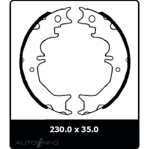 Protex Parking Brake Shoe - N3158