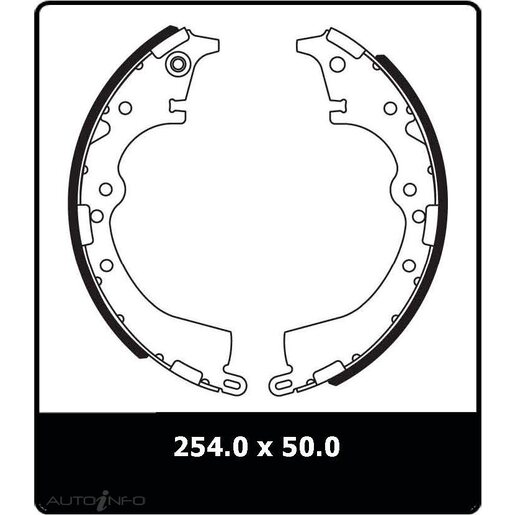 Protex Brake Shoes - Rear - N3088