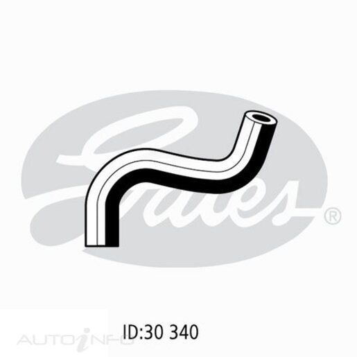 Gates Upper Radiator Hose - 05-1257