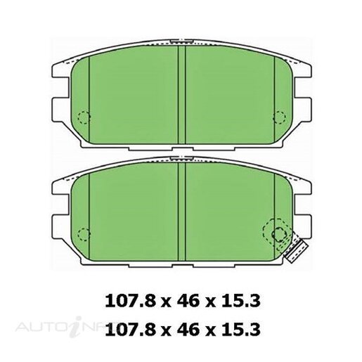 Masterpart Rear Brake Pads DB1238PM - DB1238MP