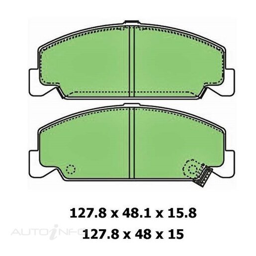 Masterpart Front Brake Pads - DB1259MP