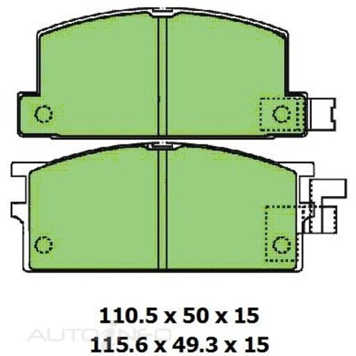 Masterpart Front Brake Pads - DB327MP