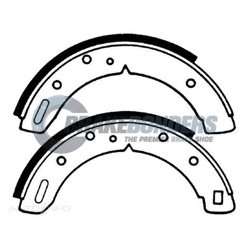 Brake Bonders Rear Brake Shoes - N1002