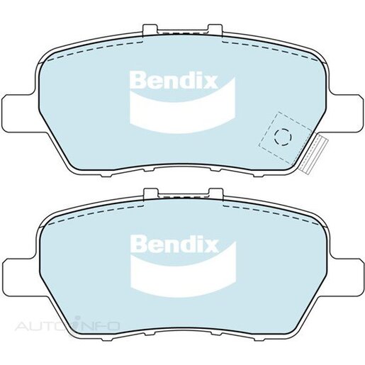 Bendix Ceramic Rear Brake Pads - DB1847-GCT