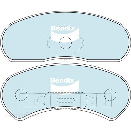 Bendix Ceramic Rear Brake Pads - DB1046-GCT