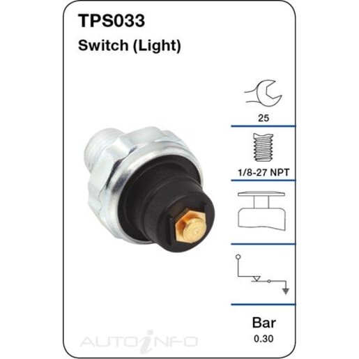 Tridon Engine Oil Pressure Switch - TPS033