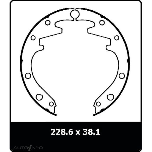 Protex Brake Shoes - Rear - N1164