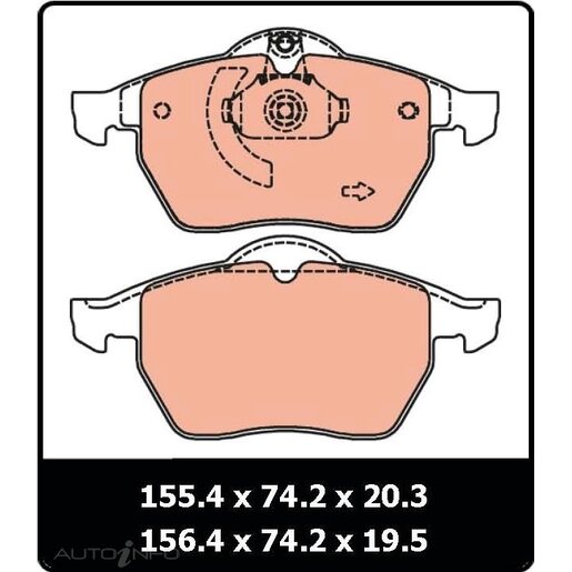 TRW Front Brake Pads - GDB1271