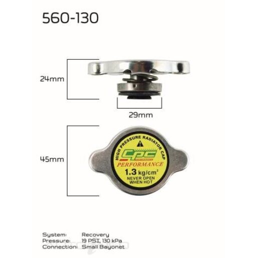 Tridon Radiator Cap - CB18125