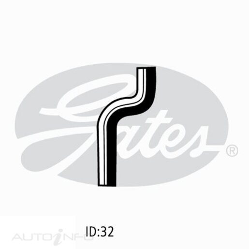 Gates Upper Radiator Hose - 05-1015