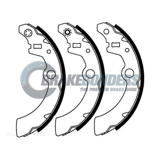 Brake Bonders Rear Brake Shoes - N1820