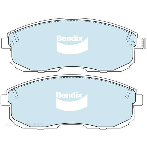 Bendix Ceramic Front Brake Pads - DB1187-GCT