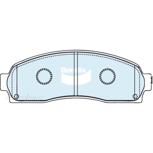 Bendix Ceramic Front Brake Pads - DB1730-GCT