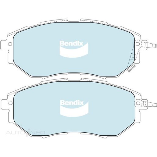 Bendix Ceramic Front Brake Pads - DB1722-GCT