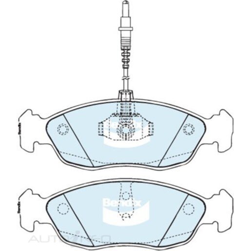 Bendix Ceramic Front Brake Pads - DB1242-GCT