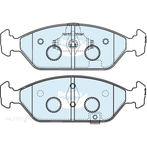 Bendix Ceramic Front Brake Pads - DB1507-GCT