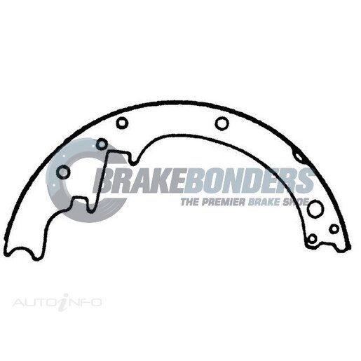 Brake Bonders Rear Brake Shoes - N1528